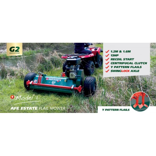 Wessex AFE-160 Flail Mower 1.6m (Estate ATV Flail Mowers)
