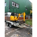 JCB 8008 Micro Excavator / Digger with 3 Buckets and a trailer