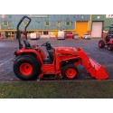 Kubota STV36 4WD Hydrostatic Compact Tractor with Front Loader and Mid-Mounted 60" Cutter Deck