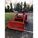 Kubota STV36 4WD Hydrostatic Compact Tractor with Front Loader and Mid-Mounted 60" Cutter Deck