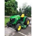 John Deere 4WD Hydro 4320 Compact Tractor with a 72" Deck and Rear Brush