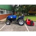 Solis 26 9+9 Compact Tractor industrial tyres with 1.25Mt Flail Mower