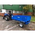 Solis 26 Compact Tractor (26HP with industrial tyres) with Winton Blue Tipping Trailer