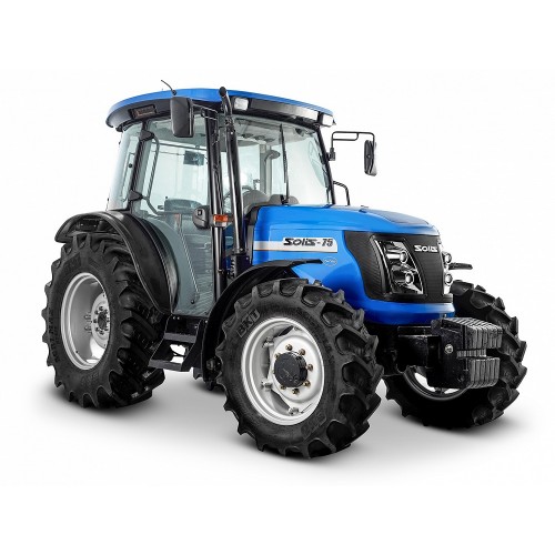Solis 75 4WD Compact Tractor with Agricultural Tyres and Full Cab with A/C