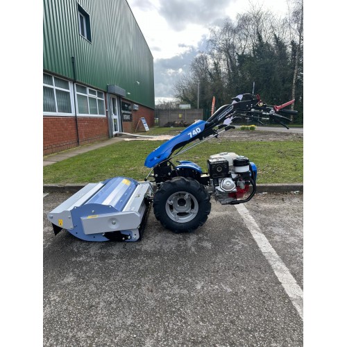 BCS 740 Petrol GX390 Two Wheeled Tractor with 33" Flail Mower (Shop Soiled)