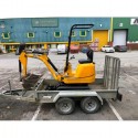 JCB 8008 Micro Excavator / Digger with 3 Buckets and a trailer