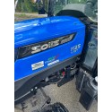 Solis 26 HST Compact Tractor Cab with Industrial Tyres and Deleks Falco 130 hedge cutter