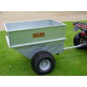 SCH Large Capacity, Galvanised Bodied Tipping Trailer - Flotation Wheels (QDGT)
